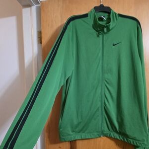 Nike Men's Green Track Jacket Size XL